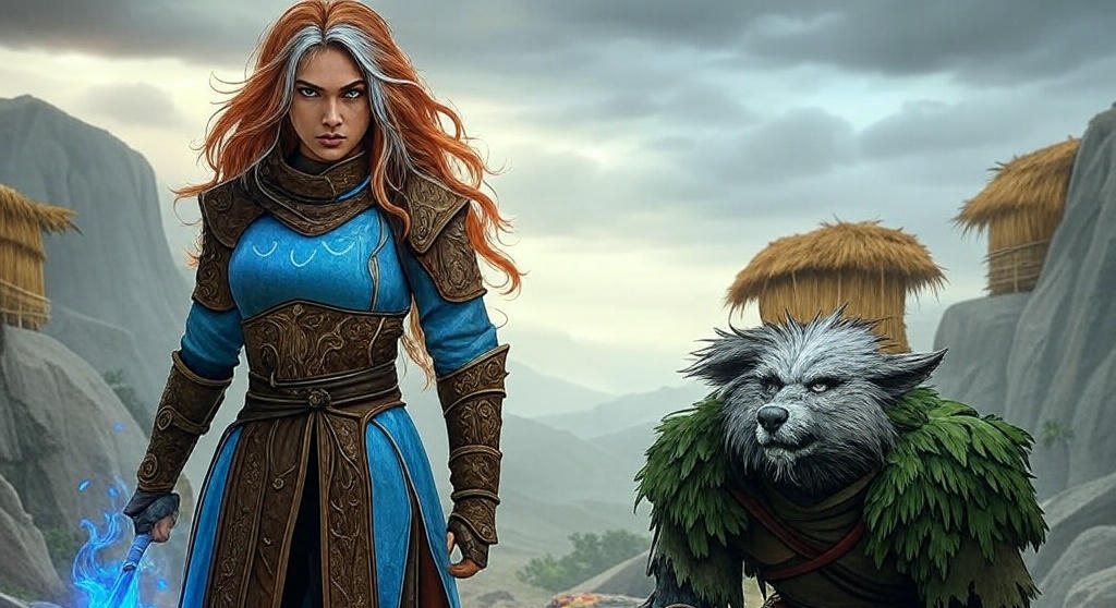 Aria and Ryn at the Tribal Enclave