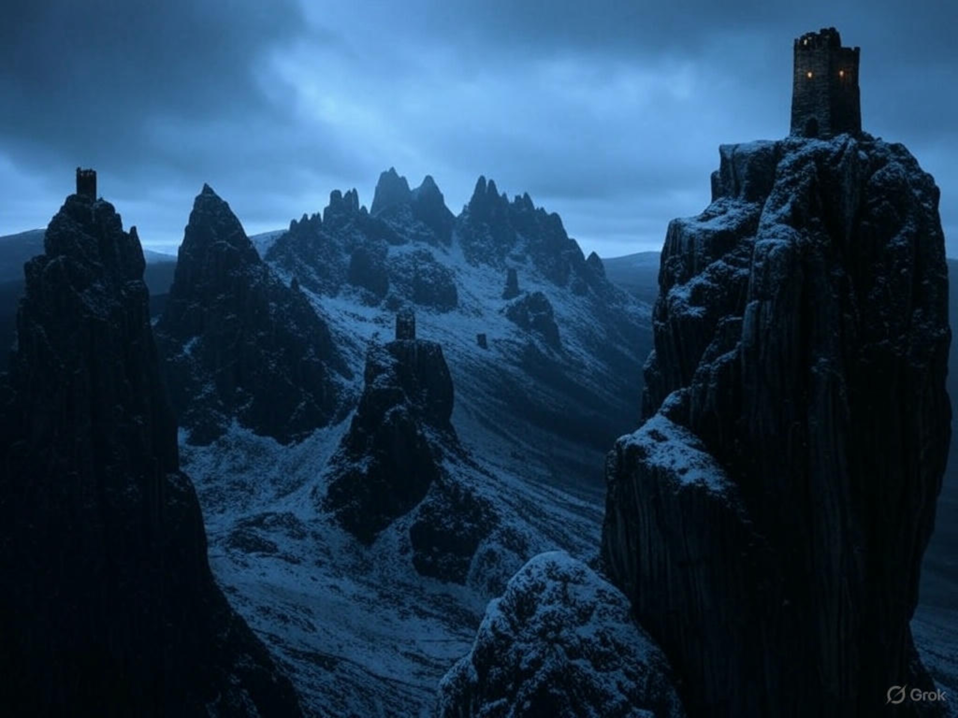 High Peaks under stormy skies