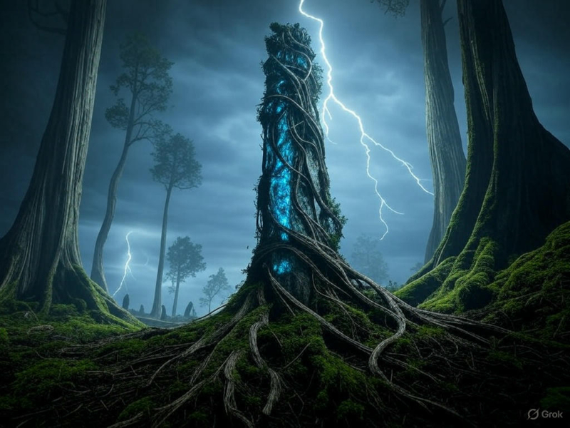 Spire of Dawn amidst kapok trees