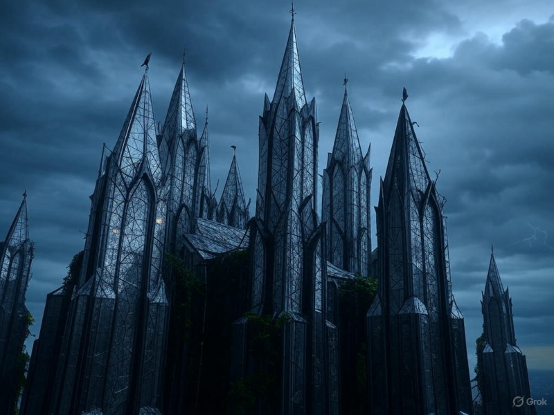 Temple of Echoes with mirrored spires