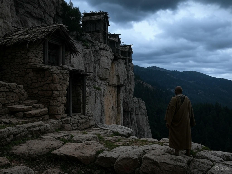 Tribal Enclave on cliffside