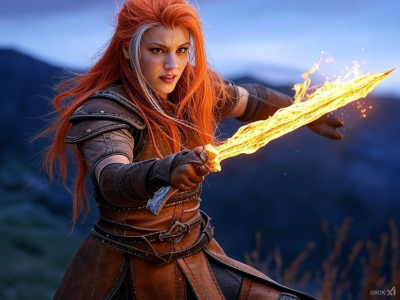 Aria with Glyph-Blade